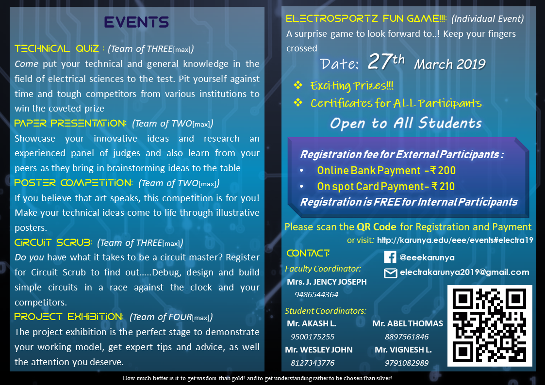 Events Karunya Institute of Technology and Sciences