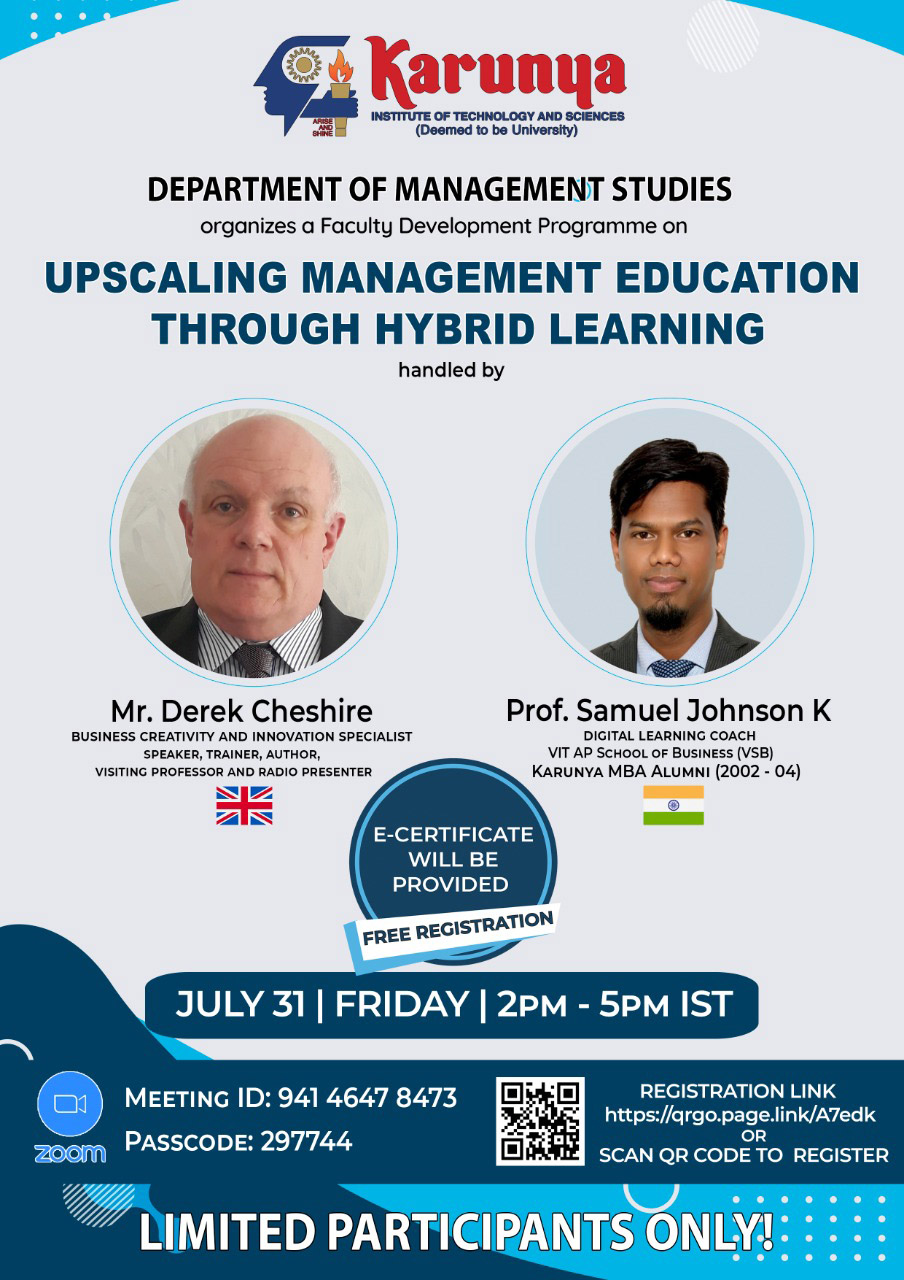 Upscaling Management Education Through Hybrid Learning