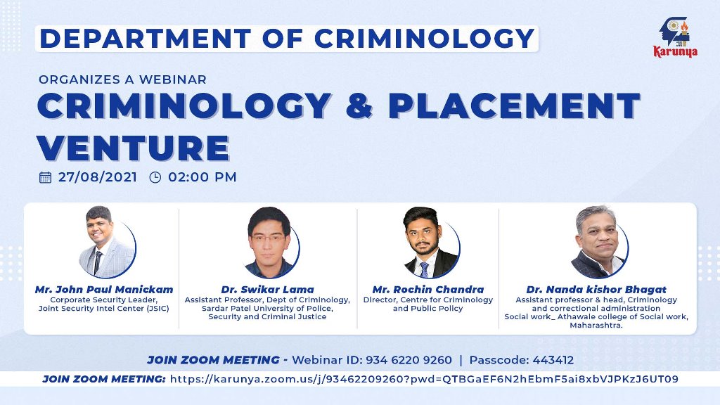 Criminology and Placement Venture