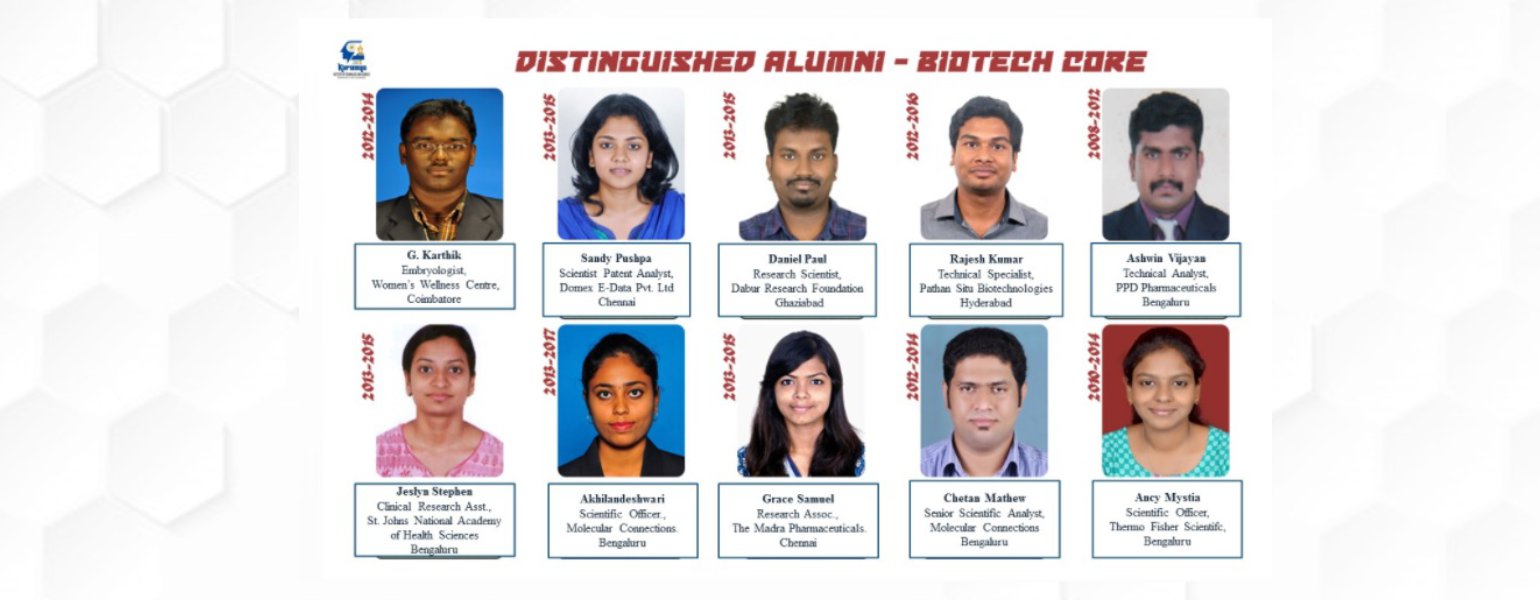 Biotechnology Alumni Slider